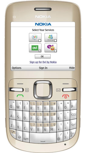 Nokia C3-00 Golden White