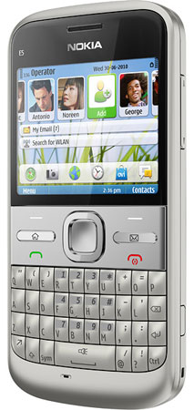 Nokia E5 Silver Grey