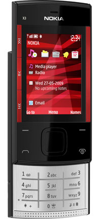 Nokia X3 Black-Red