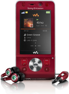 Sony Ericsson W910i Walkman Red